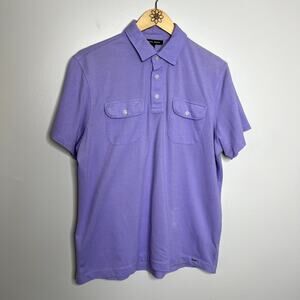 Michael Kors Purple Short Sleeve Polo Shirt
